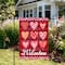 Be My Valentine Small Plaid & Heart Garden Flag